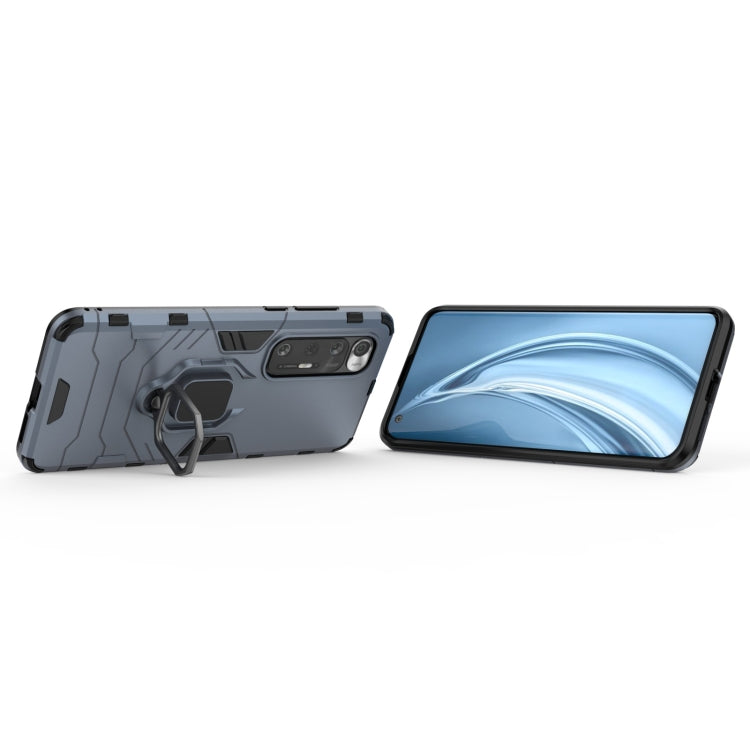 For Xiaomi Mi 10S Shockproof PC + TPU Protective Case with Magnetic Ring Holder