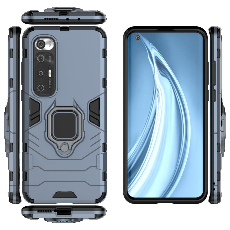 For Xiaomi Mi 10S Shockproof PC + TPU Protective Case with Magnetic Ring Holder