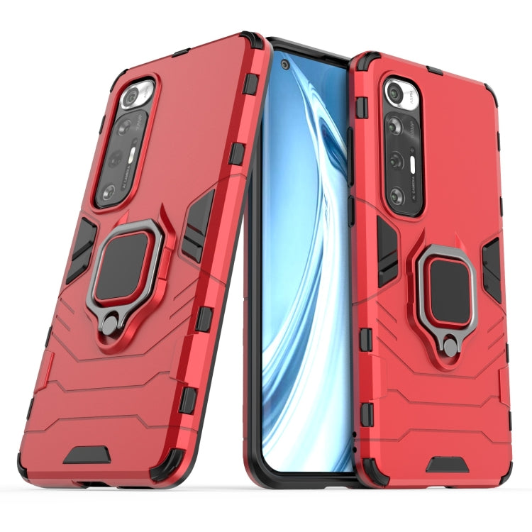 For Xiaomi Mi 10S Shockproof PC + TPU Protective Case with Magnetic Ring Holder