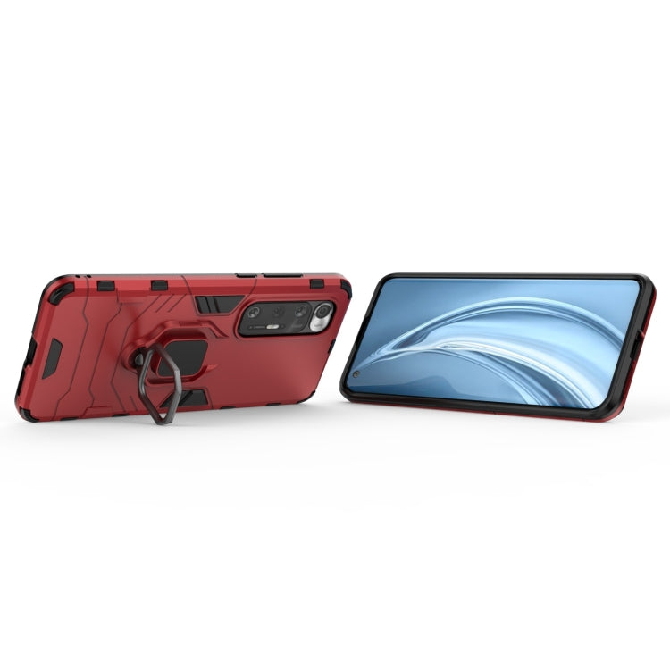 For Xiaomi Mi 10S Shockproof PC + TPU Protective Case with Magnetic Ring Holder