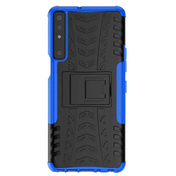For LG Stylo 7 4G Tire Texture Shockproof TPU+PC Protective Case with Holder