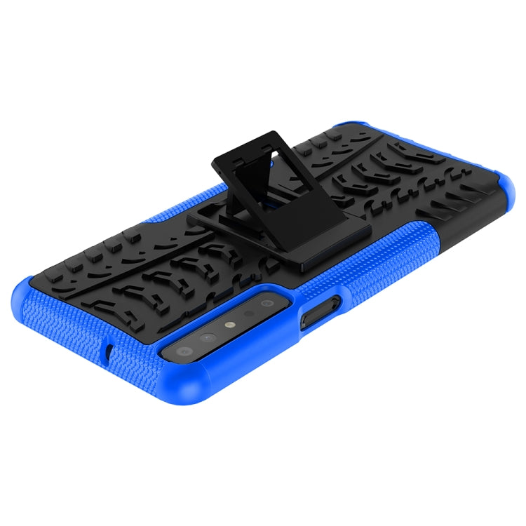 For LG Stylo 7 4G Tire Texture Shockproof TPU+PC Protective Case with Holder