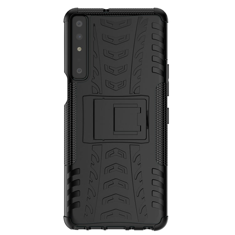 For LG Stylo 7 4G Tire Texture Shockproof TPU+PC Protective Case with Holder