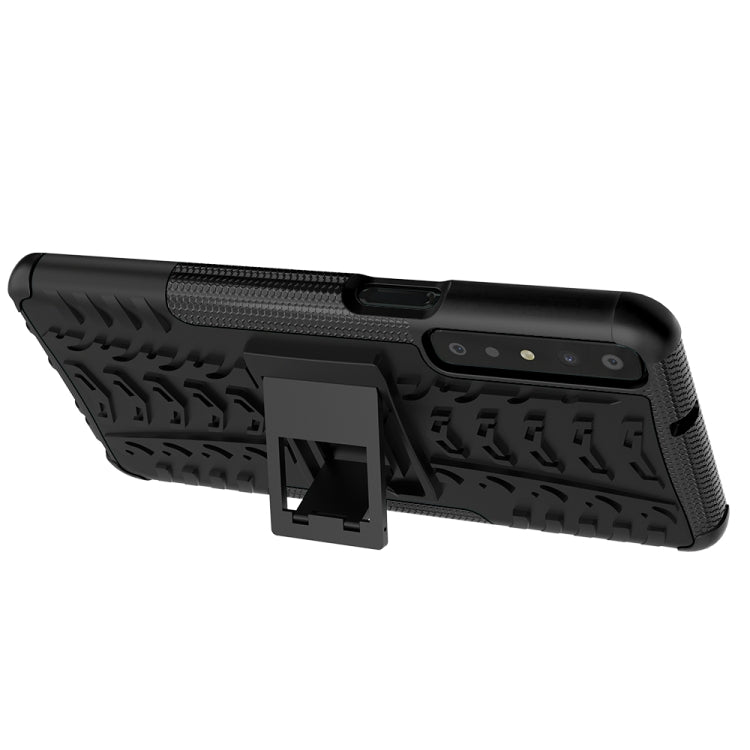 For LG Stylo 7 4G Tire Texture Shockproof TPU+PC Protective Case with Holder
