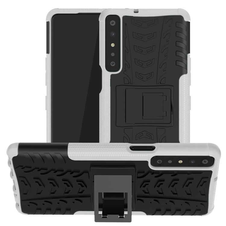 For LG Stylo 7 4G Tire Texture Shockproof TPU+PC Protective Case with Holder