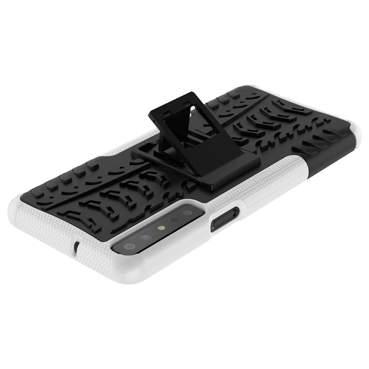 For LG Stylo 7 4G Tire Texture Shockproof TPU+PC Protective Case with Holder