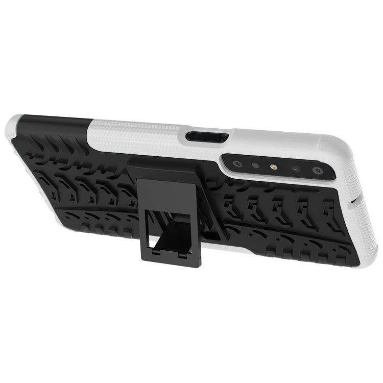 For LG Stylo 7 4G Tire Texture Shockproof TPU+PC Protective Case with Holder