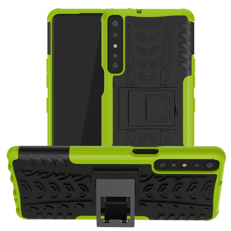 For LG Stylo 7 4G Tire Texture Shockproof TPU+PC Protective Case with Holder