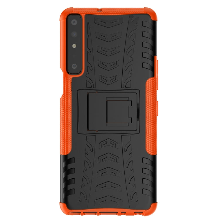For LG Stylo 7 4G Tire Texture Shockproof TPU+PC Protective Case with Holder