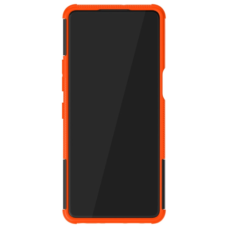 For LG Stylo 7 4G Tire Texture Shockproof TPU+PC Protective Case with Holder