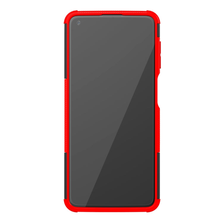 For Motorola Moto G Power (2021) Tire Texture Shockproof TPU+PC Protective Case with Holder