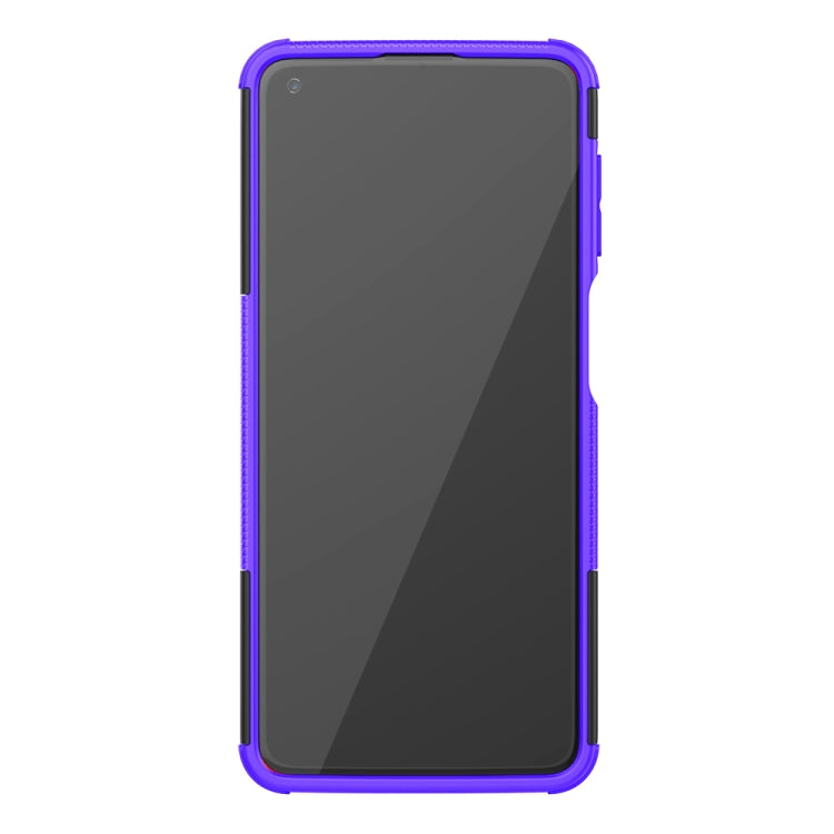 For Motorola Moto G Power (2021) Tire Texture Shockproof TPU+PC Protective Case with Holder