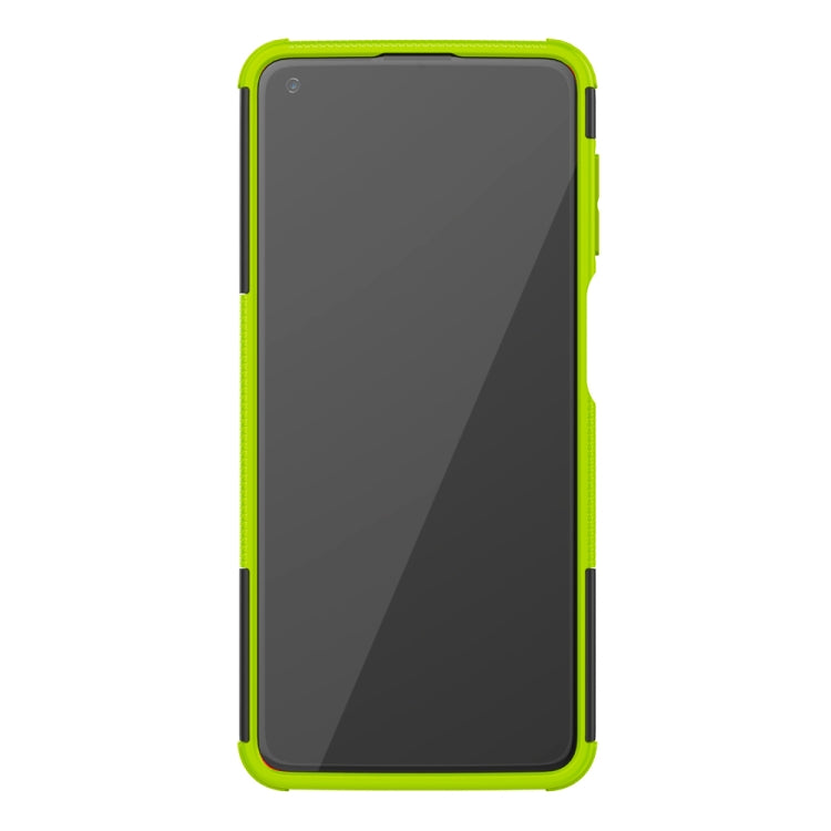 For Motorola Moto G Power (2021) Tire Texture Shockproof TPU+PC Protective Case with Holder