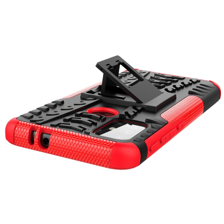 For Motorola Moto G30 Tire Texture Shockproof TPU+PC Protective Case with Holder