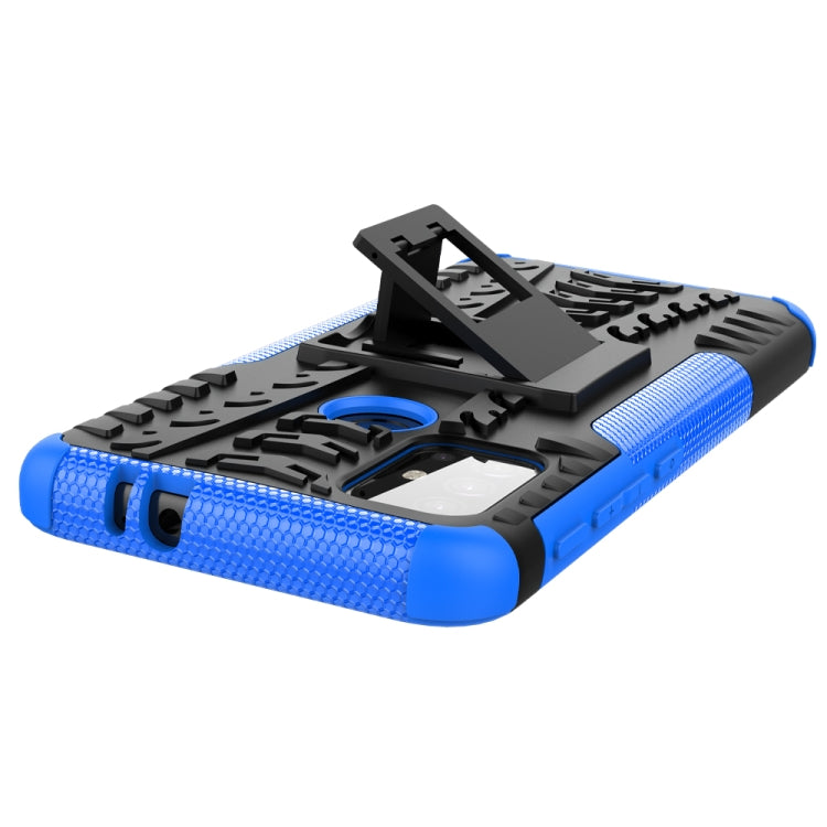 For Motorola Moto G30 Tire Texture Shockproof TPU+PC Protective Case with Holder