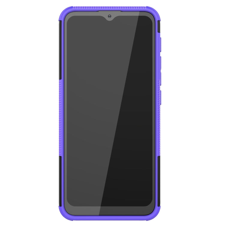 For Motorola Moto G30 Tire Texture Shockproof TPU+PC Protective Case with Holder