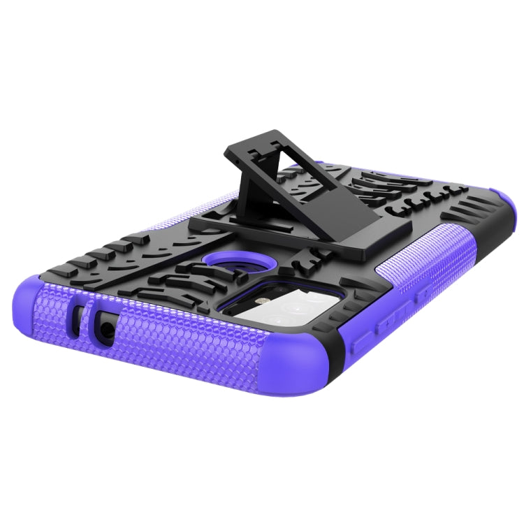 For Motorola Moto G30 Tire Texture Shockproof TPU+PC Protective Case with Holder