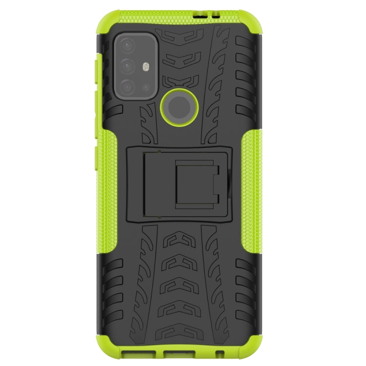 For Motorola Moto G30 Tire Texture Shockproof TPU+PC Protective Case with Holder