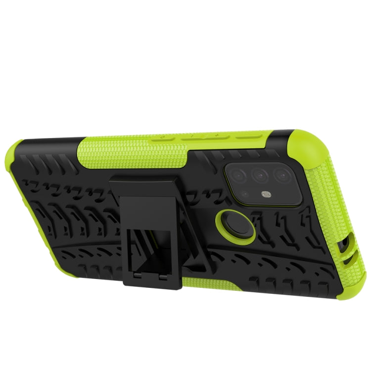 For Motorola Moto G30 Tire Texture Shockproof TPU+PC Protective Case with Holder