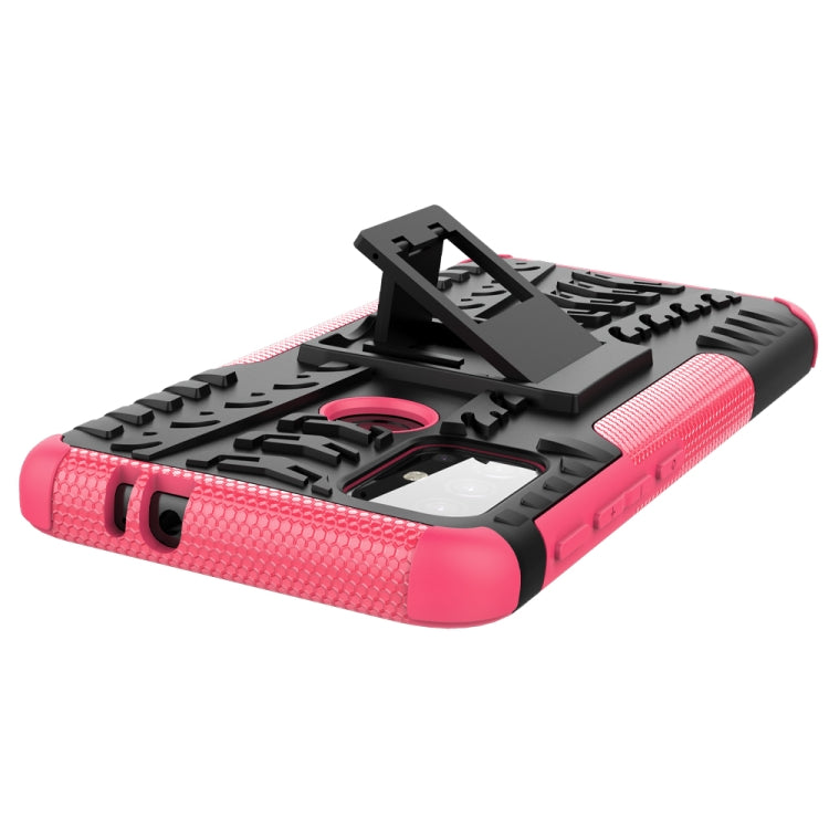 For Motorola Moto G30 Tire Texture Shockproof TPU+PC Protective Case with Holder