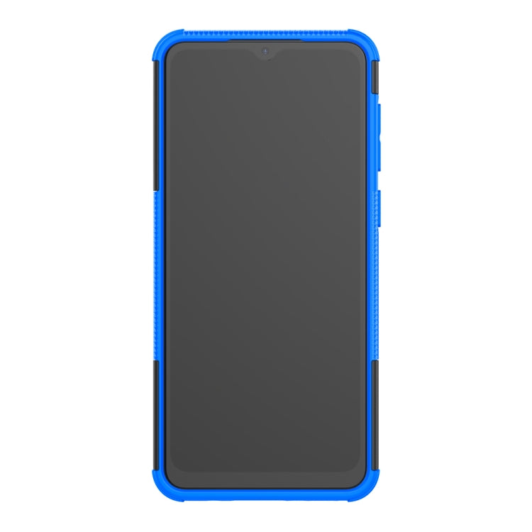 For Samsung Galaxy A02(EU Version) Tire Texture Shockproof TPU+PC Protective Case with Holder