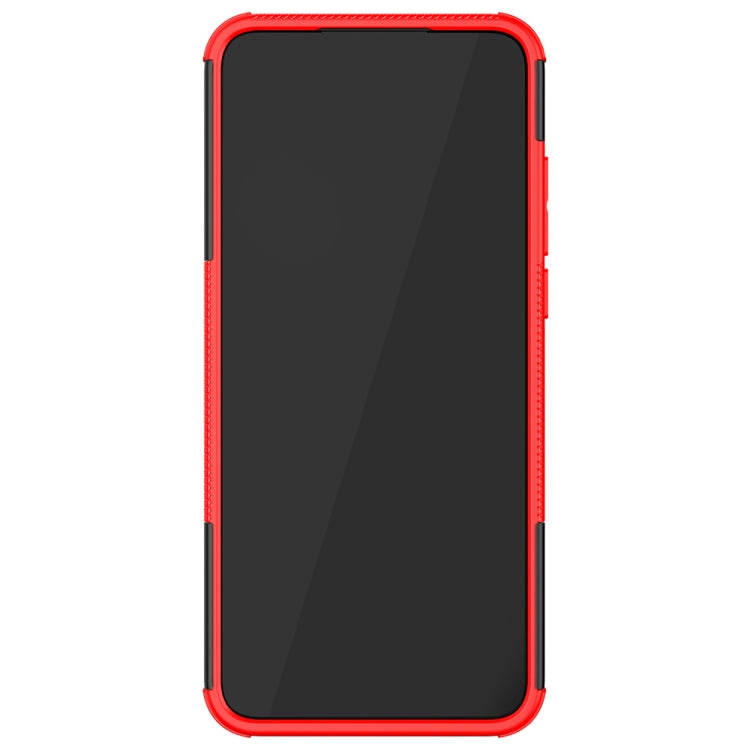 For Motorola Moto G Play (2021) Tire Texture Shockproof TPU+PC Protective Case with Holder