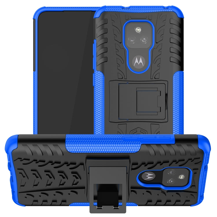 For Motorola Moto G Play (2021) Tire Texture Shockproof TPU+PC Protective Case with Holder