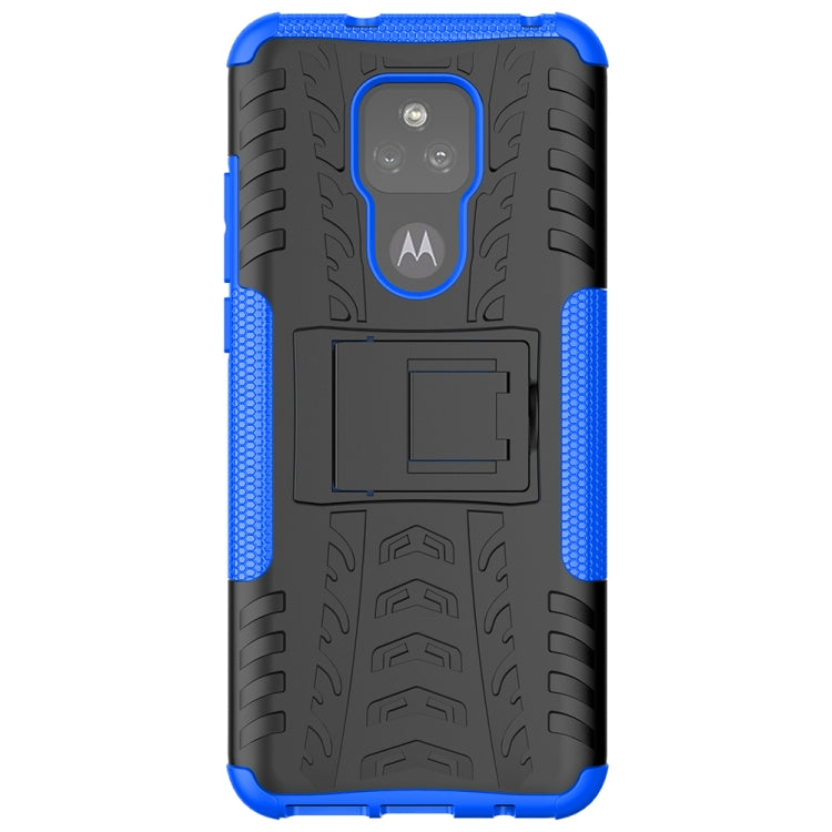 For Motorola Moto G Play (2021) Tire Texture Shockproof TPU+PC Protective Case with Holder