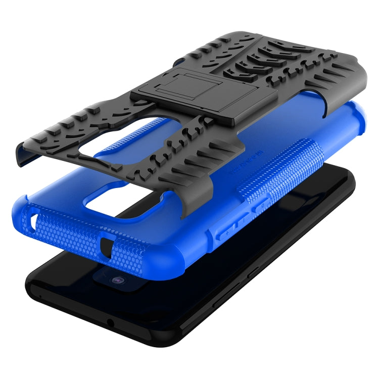 For Motorola Moto G Play (2021) Tire Texture Shockproof TPU+PC Protective Case with Holder