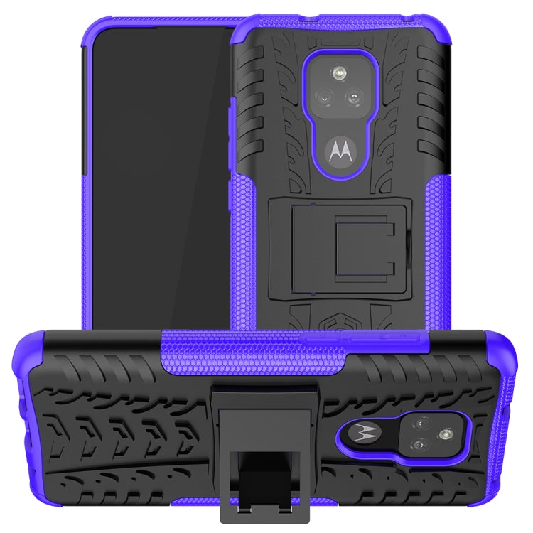 For Motorola Moto G Play (2021) Tire Texture Shockproof TPU+PC Protective Case with Holder