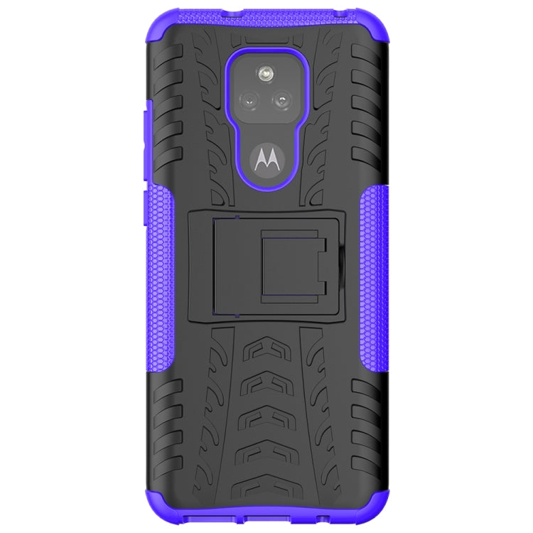 For Motorola Moto G Play (2021) Tire Texture Shockproof TPU+PC Protective Case with Holder