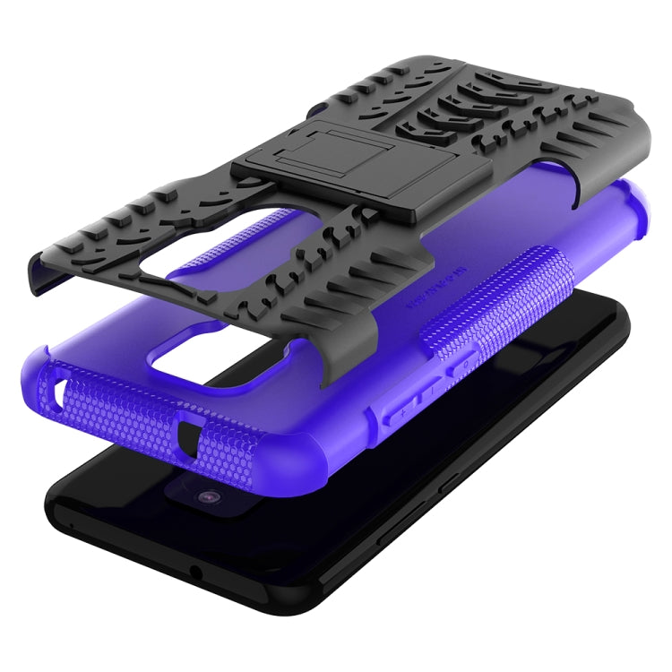 For Motorola Moto G Play (2021) Tire Texture Shockproof TPU+PC Protective Case with Holder