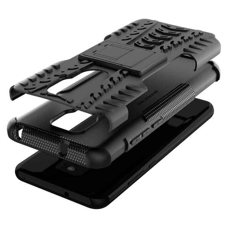 For Motorola Moto G Play (2021) Tire Texture Shockproof TPU+PC Protective Case with Holder