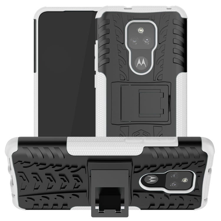 For Motorola Moto G Play (2021) Tire Texture Shockproof TPU+PC Protective Case with Holder