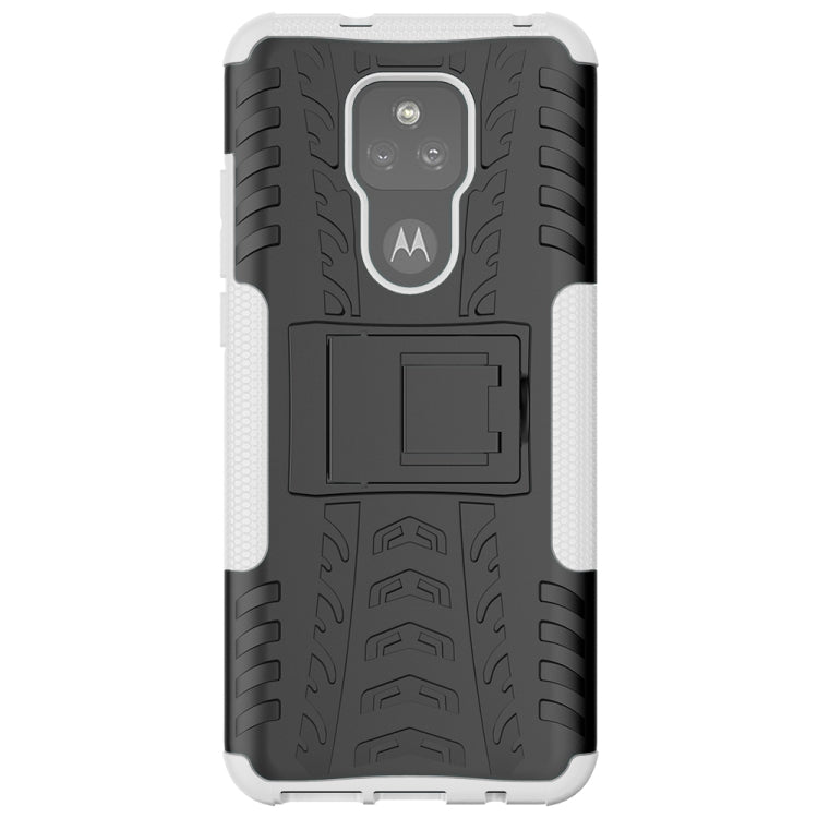 For Motorola Moto G Play (2021) Tire Texture Shockproof TPU+PC Protective Case with Holder