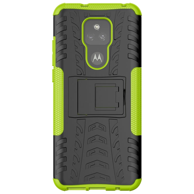 For Motorola Moto G Play (2021) Tire Texture Shockproof TPU+PC Protective Case with Holder