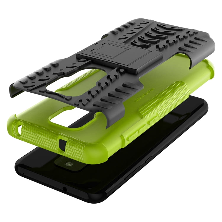 For Motorola Moto G Play (2021) Tire Texture Shockproof TPU+PC Protective Case with Holder