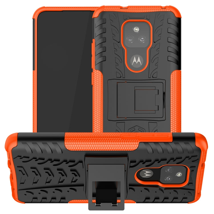 For Motorola Moto G Play (2021) Tire Texture Shockproof TPU+PC Protective Case with Holder