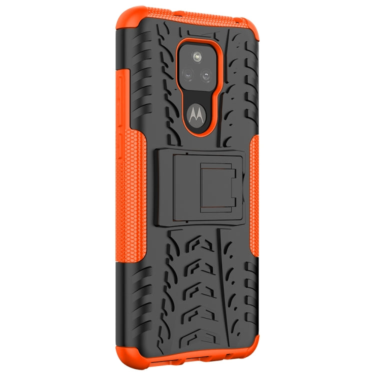 For Motorola Moto G Play (2021) Tire Texture Shockproof TPU+PC Protective Case with Holder