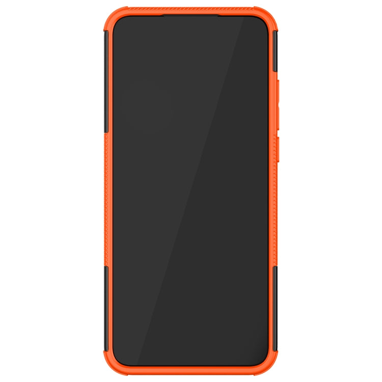 For Motorola Moto G Play (2021) Tire Texture Shockproof TPU+PC Protective Case with Holder