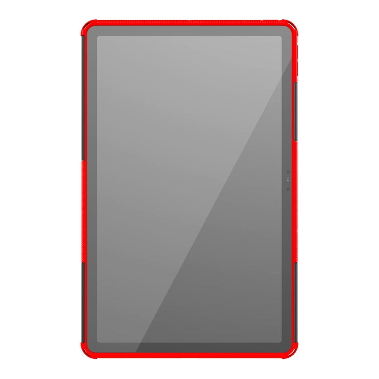 For Lenovo Tab P11 Tire Texture Shockproof TPU+PC Protective Case with Holder