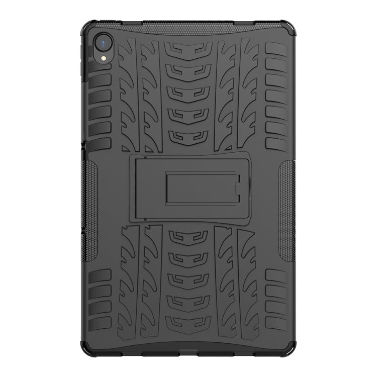 For Lenovo Tab P11 Tire Texture Shockproof TPU+PC Protective Case with Holder