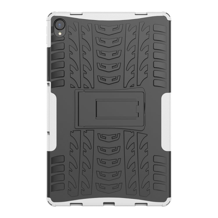 For Lenovo Tab P11 Tire Texture Shockproof TPU+PC Protective Case with Holder
