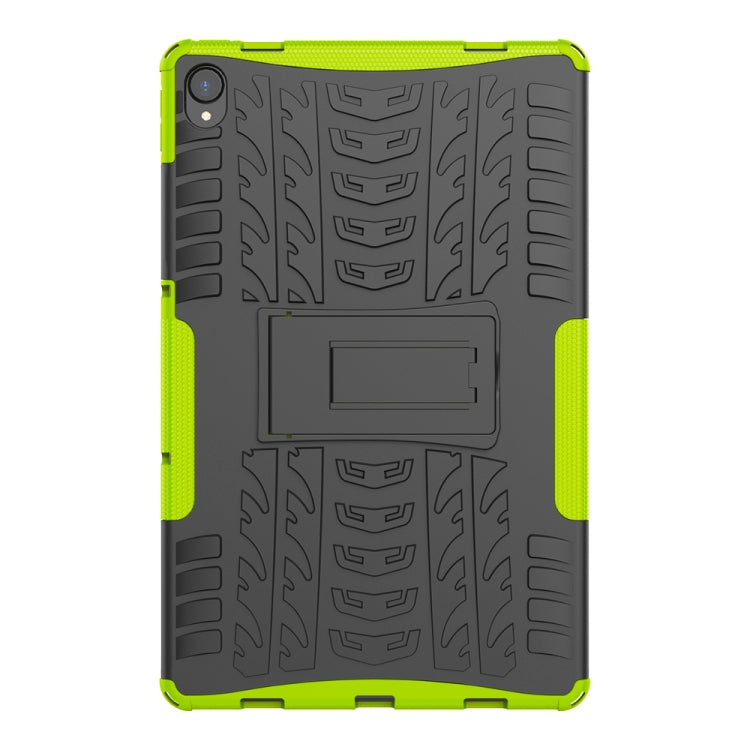 For Lenovo Tab P11 Tire Texture Shockproof TPU+PC Protective Case with Holder