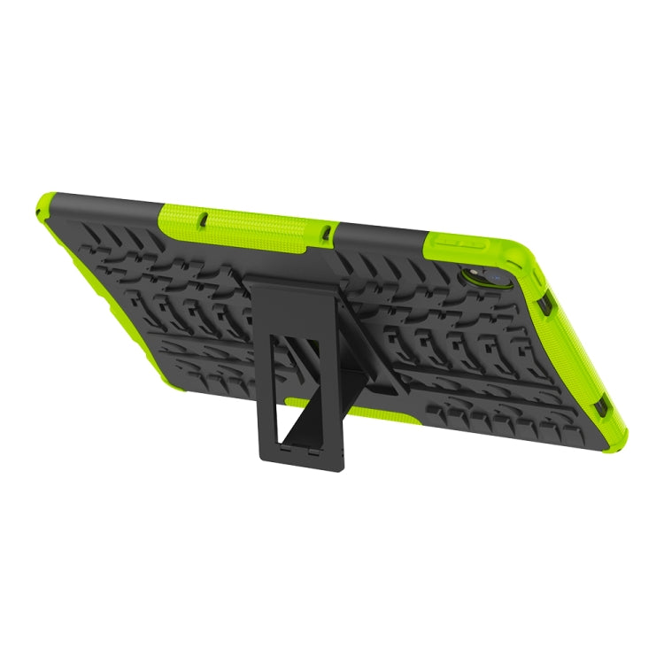 For Lenovo Tab P11 Tire Texture Shockproof TPU+PC Protective Case with Holder