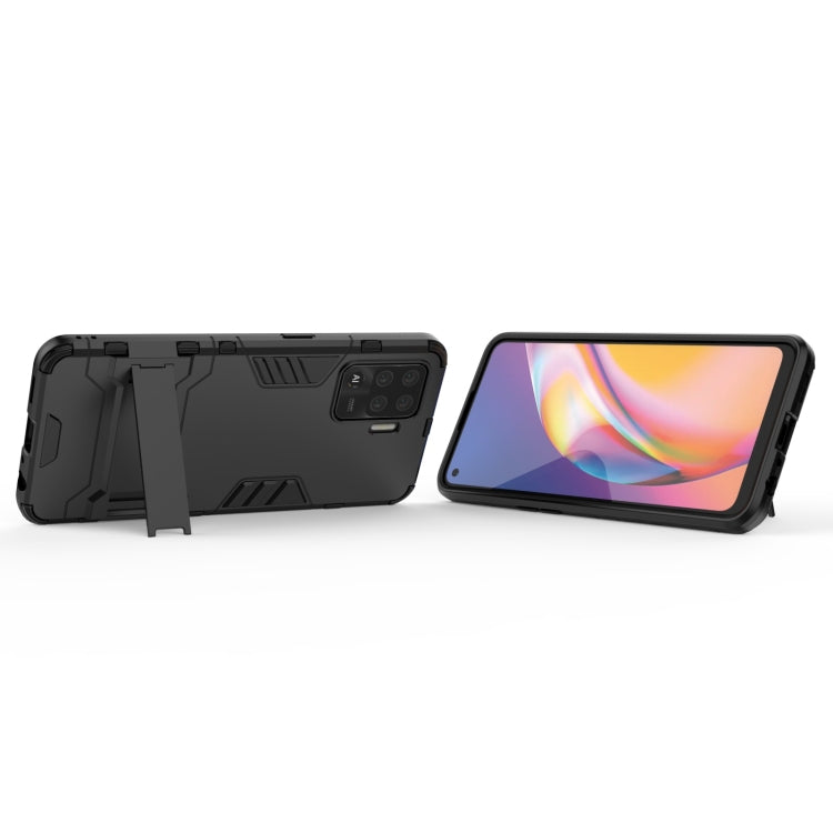 For OPPO A94 Shockproof PC + TPU Protective Case with Hidden Holder