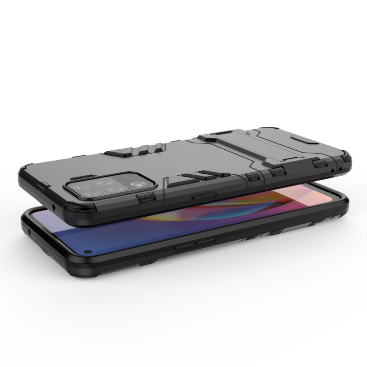 For OPPO A94 Shockproof PC + TPU Protective Case with Hidden Holder
