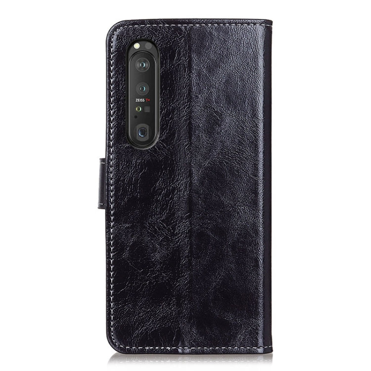 For Sony Xperia 1 III Retro Crazy Horse Texture Horizontal Flip Leather Case with Holder & Card Slots & Photo Frame & Wallet