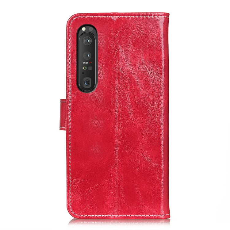 For Sony Xperia 1 III Retro Crazy Horse Texture Horizontal Flip Leather Case with Holder & Card Slots & Photo Frame & Wallet