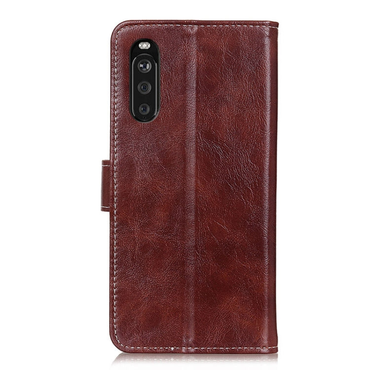 For Sony Xperia 10 III Retro Crazy Horse Texture Horizontal Flip Leather Case with Holder & Card Slots & Photo Frame & Wallet